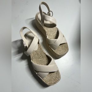 Stradivarius Woven Platform Sandals
